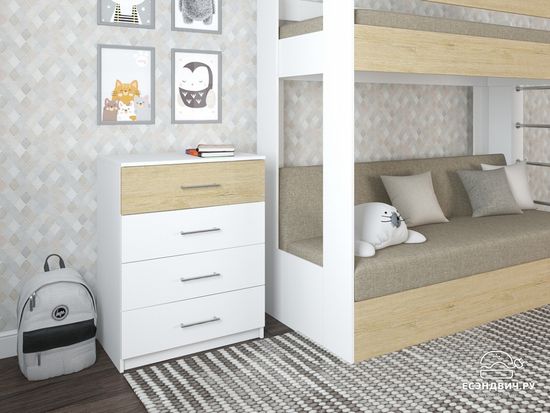 белый / дуб пикард