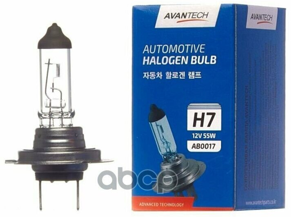 AB0017  H7   AVANTECH   12V 55W Лампа головного света