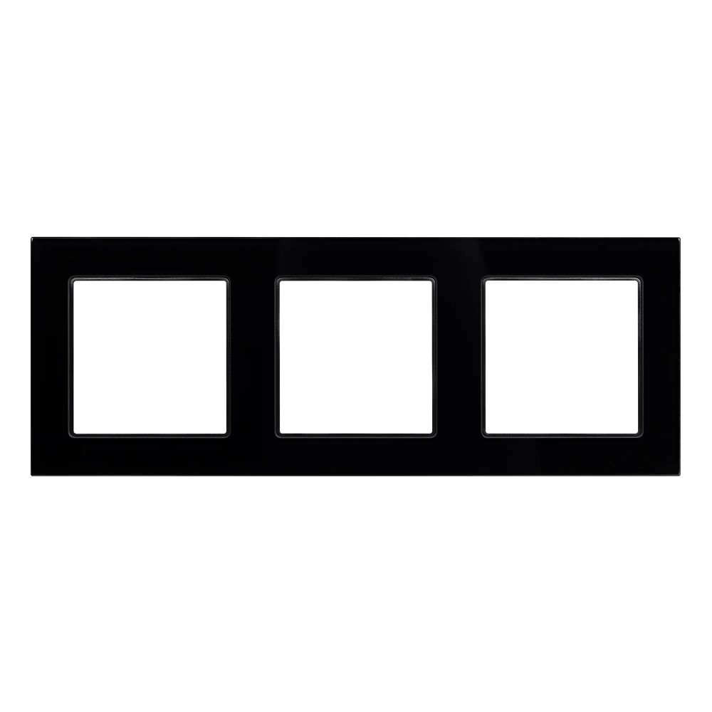 Рамка стеклянная FRM-GLARE-GS-3-BK (Arlight, -) 043800