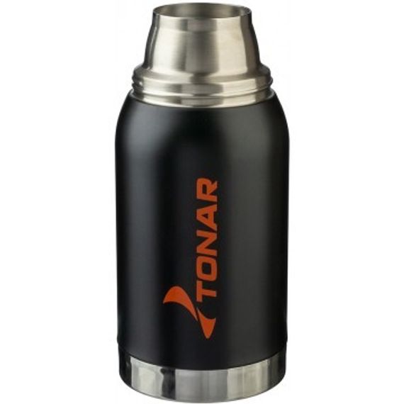 Термос TONAR 750ML HS.TM-038  черный (2 крышки-кружки)