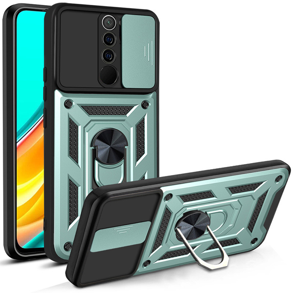 Чехол с кольцом Bumper Case для Xiaomi Redmi 9