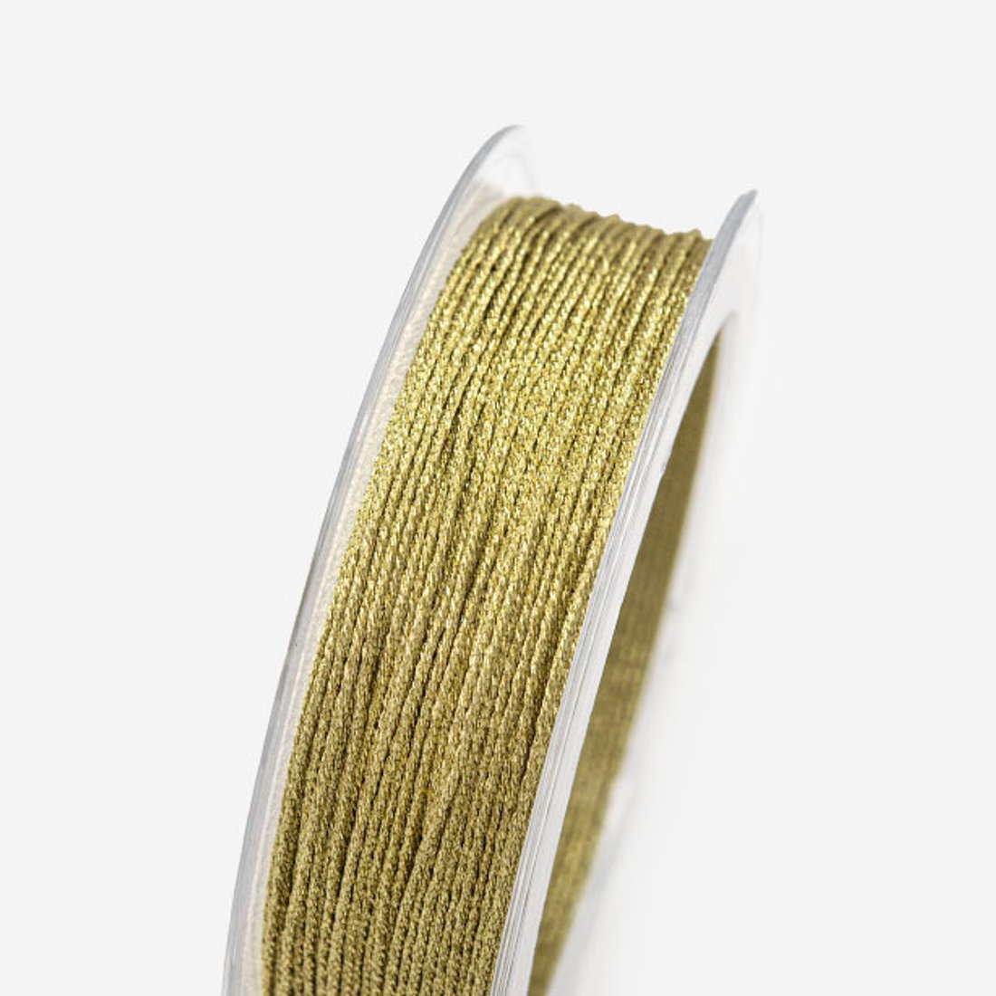 Нить для браслетов, нейлон, оттенок "Блестящий золотой", 0,8мм