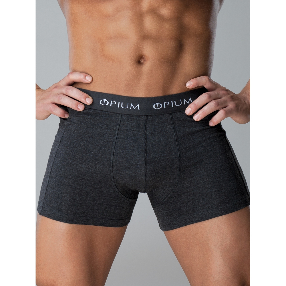 Мужские трусы боксеры темно-серые Opium Boxer R45