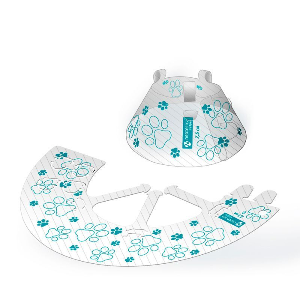 Воротник защитный Neoterica Vetpro с фиксатором CLICK, 7,5 см