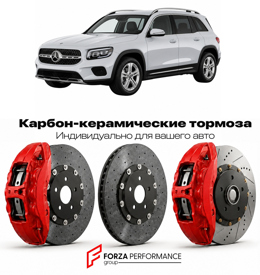 Карбон-керамическая тормозная система для Mercedes-Benz GLB I X247 Рестайлинг 2023-2026 Мерседес-Бенц