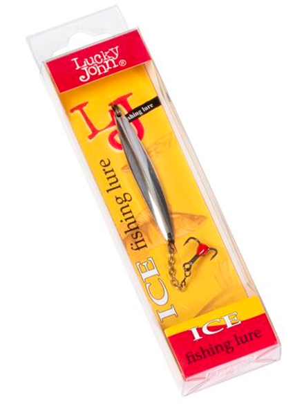 Блесна вертикальная зимняя Lucky John NAIL BLADE с цепочкой и тройником 45мм S блистер