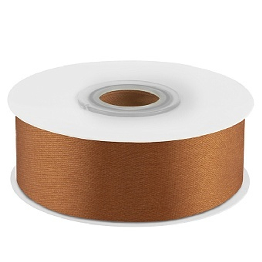 Лента атласная (2,5 см*22,85 м) Карамельный