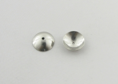 f188 Шапочки для бусин классические 8мм, нерж. сталь, шт
