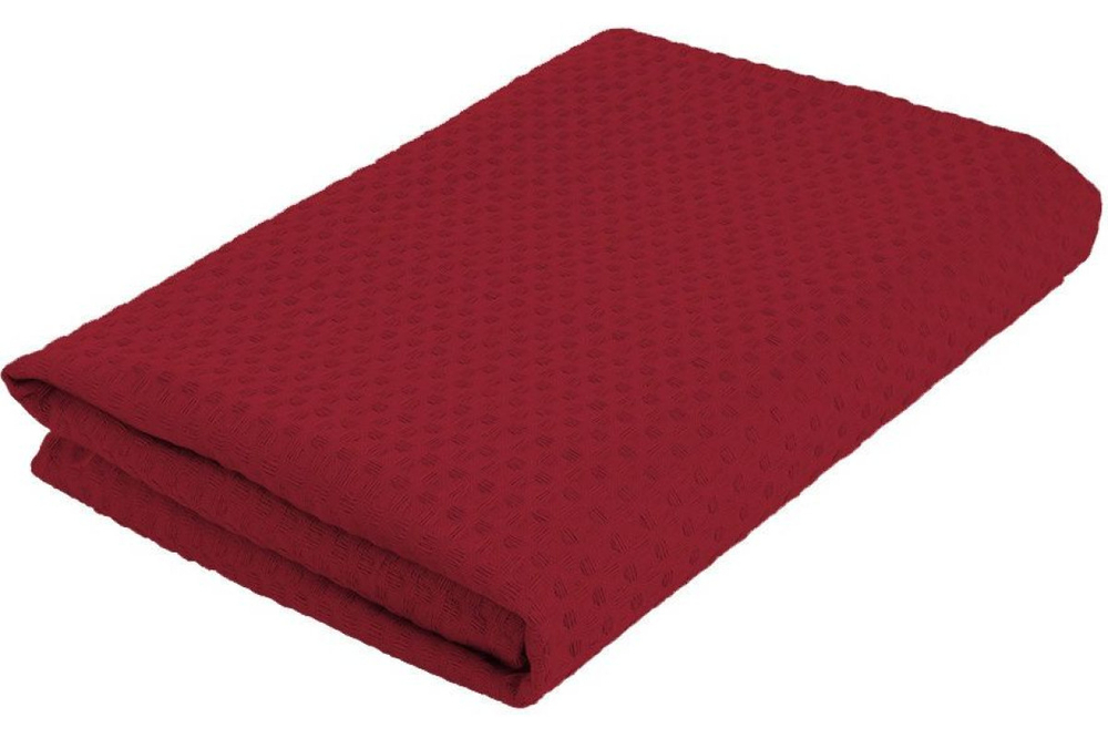 Полотенце вафельное Home One 80х150, бордо