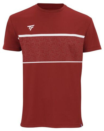 Детская теннисная футболка Tecnifibre Team Tech Junior - cardinal