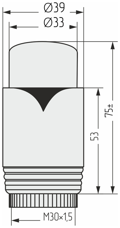 Головка терморегулирующая для терморегулятора автоматического
