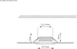 Встраиваемый биодинамический светодиодный светильник круглый IP44 7Вт Donolux Ritm DL18891TW7W White R Dim