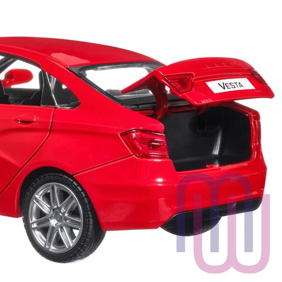 МОДЕЛЬ МАШИНЫ 1/24 LADA VESTA СЕДАН КРАСНЫЙ
