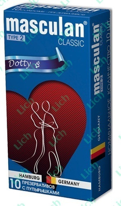 Презервативы Masculan Classic с пупырышками (Dotty)