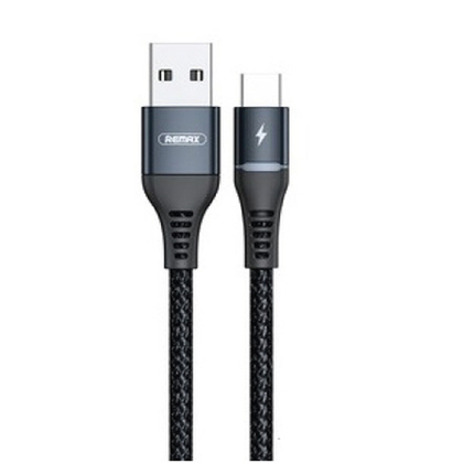 USB cable Type-C 1m Colorful Light (RC-152a)(Remax) 2.4A black