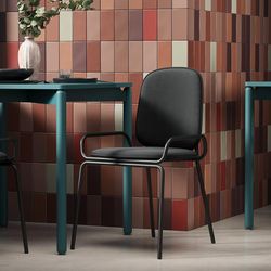 Стул Ror, Double Frame, велюр, черный /черный