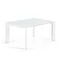 ATTA Стол 160 (220) x90 белое стекло