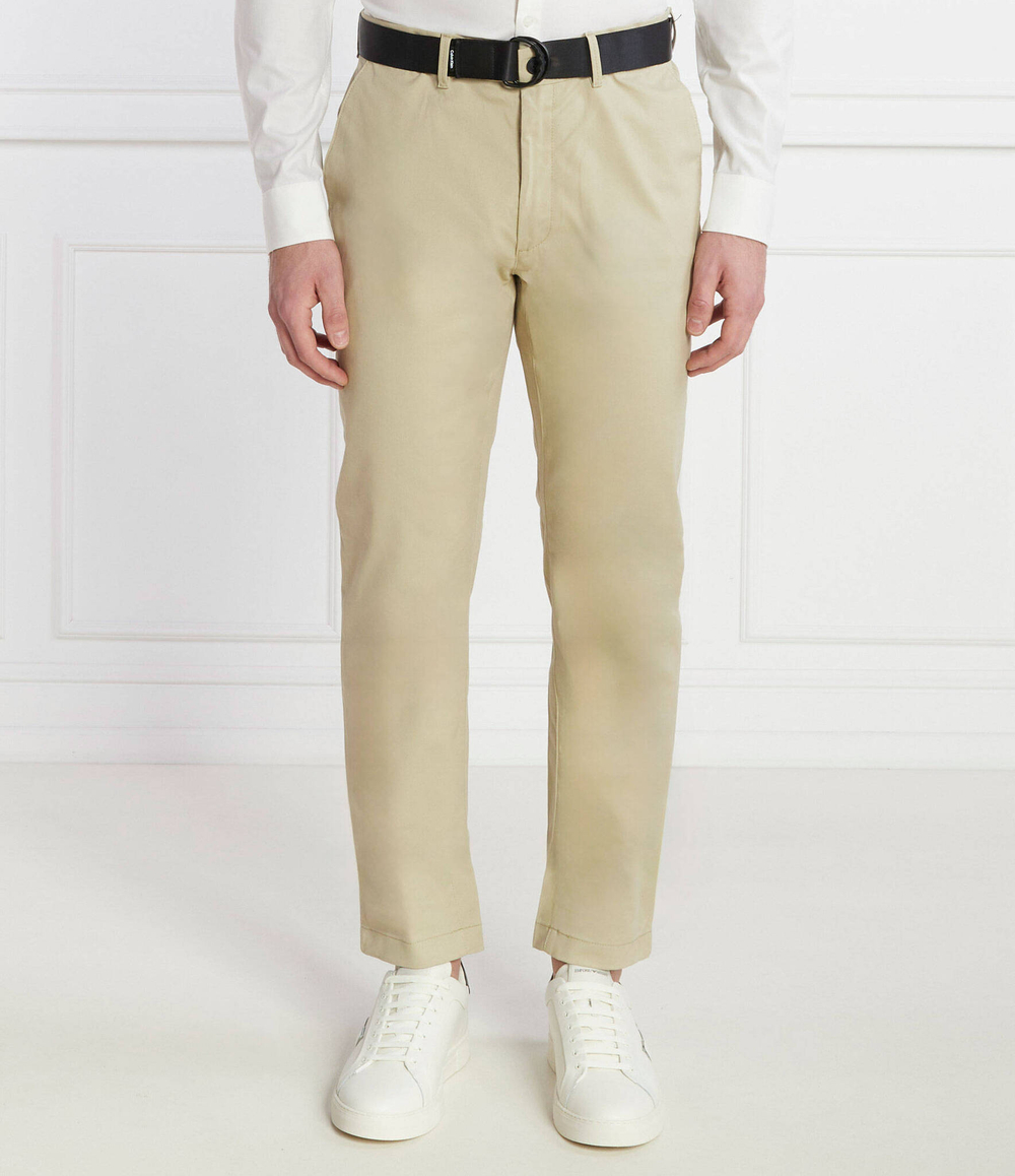 Чиносы + пояс MODERN TWILL Calvin Klein - бежевый(K10K110979)