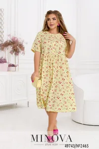 Платье 2465-желтый Minova