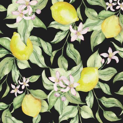 Лимоны на черном