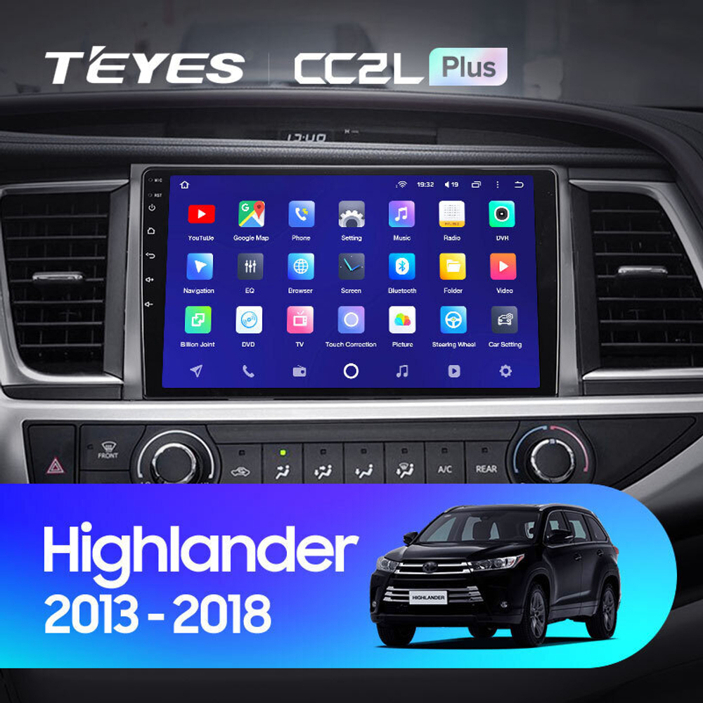 Teyes CC2L Plus 10" для Toyota Highlander 2013-2018