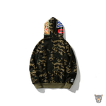 Двустороннее зип-худи Bape x OVO