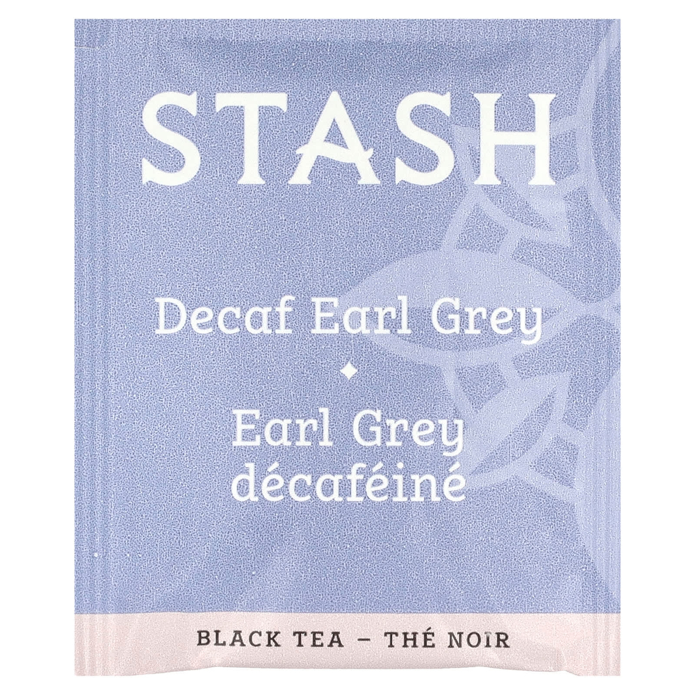 Stash Tea, черный чай, с бергамотом, без кофеина, 18 чайных пакетиков, 33 г (1,1 унции)