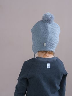 Шапка весенняя/осенняя вязаная КОДИ (Стальной)