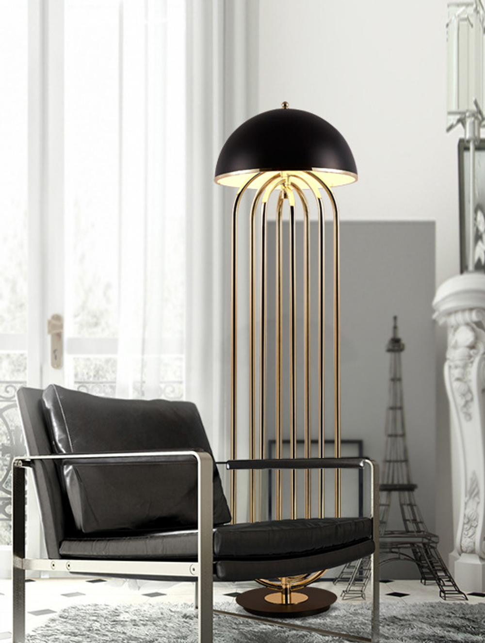 Floor design lamp  Turninger by Delightfull (Black)