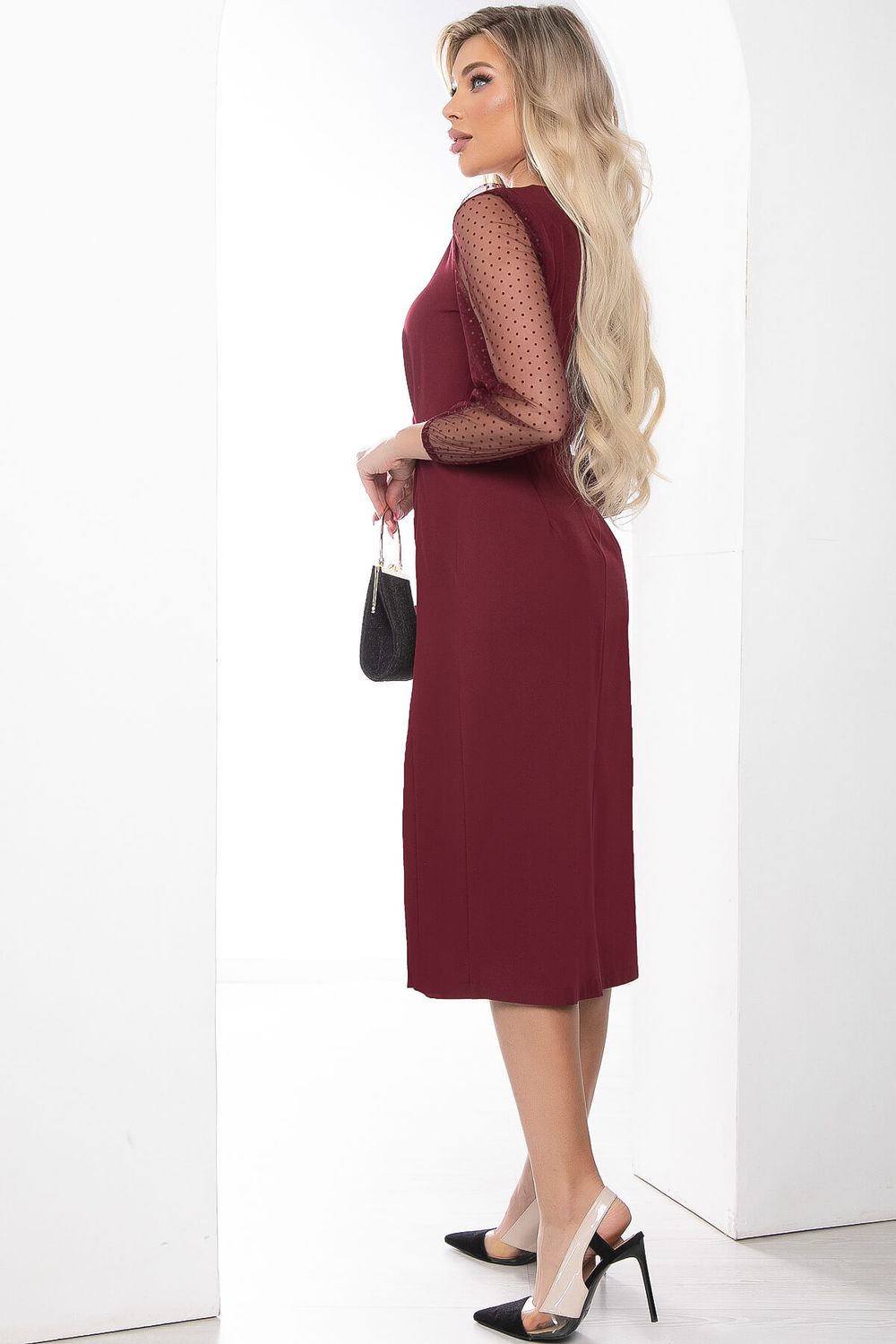 Платье "Идеал красоты" (бордо) П8488 LT Collection