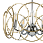 713053 Люстра REGOLO 5х40W E14 ХРОМ/ЗОЛОТО