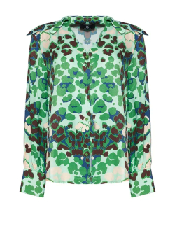 Блузка с воротом чекер