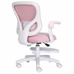 Кресло детское с подставкой для ног BRABIX "Sky MG-206", велюр, розовое, 533154