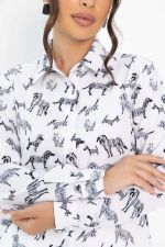 Рубашка Надель (белая/собаки) Б13843-16М LT Collection
