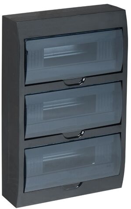Корпус пластиковый ЩРН-П-36 IP41 черный KREPTA IEK