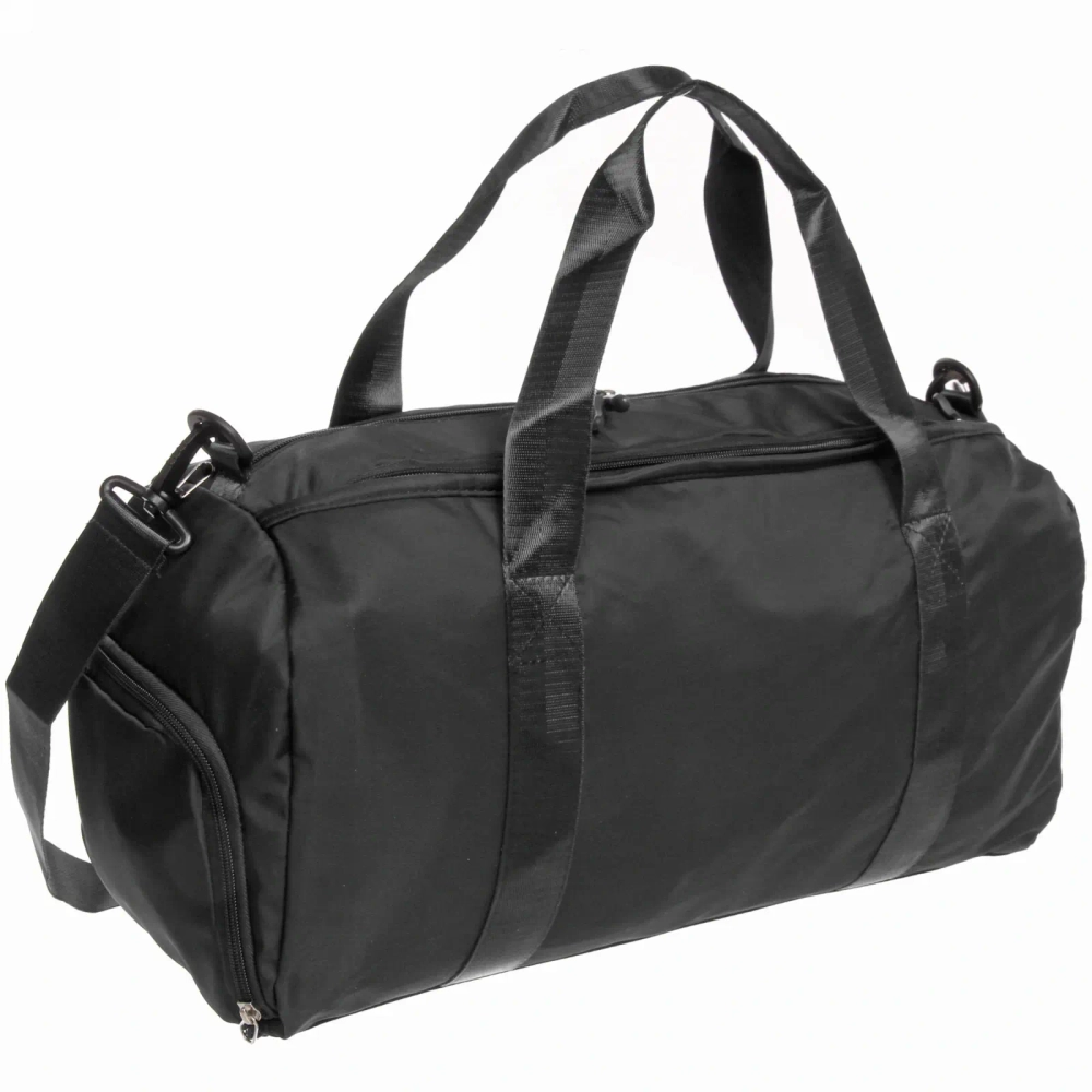 Сумка спортивная «Sport Loves», водонепроницаемый отдел + 2 кармана+отдел под обувь, цвет черный, 42*24*18 см