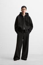 Брюки wide leg из рельефной ткани