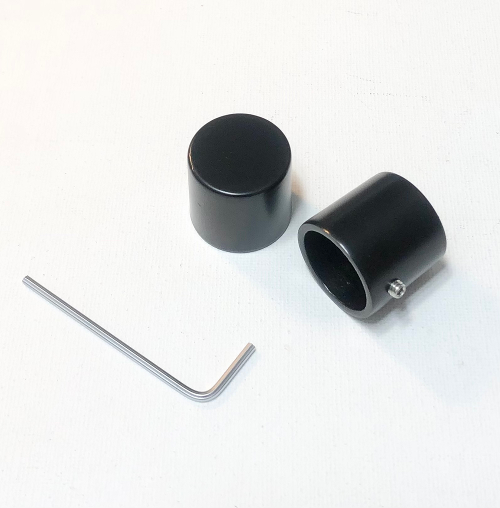 Наконечники "Готика Кап" d20 мм, цвет черный