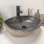 Раковина из речного камня RS-63660 (50*39*15) 0122