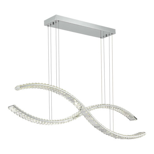 SL6206.103.50 Светильник подвесной ST-Luce Хром/Прозрачный LED 1*50W 3000K