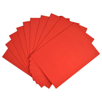 Фоамиран А4, КРАСНЫЙ (размер 210х297 мм, 10 лист/-ов, 1 цвет/-ов, флат-листы из ЭВА толщиной 2 мм)