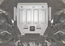 Защита картера и КПП Rival для Mini Clubman II (V - 1.5) (Cooper) 2015-2019 2019-н.в./Mini Clubman II (V - 2.0) (Cooper S) 2015-2019 2019-н.в./Mini Hatch III (V - 1.5) (Cooper) 2013-2018 2018-н.в./Mini Hatch III (V - 2.0) (Cooper S) 2013-2018 2018-н.в., штампованная, алюминий 4 мм, с крепежом, 333.8205.1