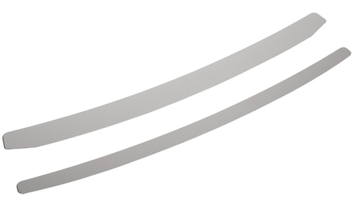 Накладки на задний бампер Rival для Hyundai Solaris I рестайлинг седан 2014-2017, нерж. сталь, 2 шт., NB.S.2301.1