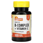 Sundance Vitamins, Полный комплекс витаминов группы B + витамин C, 100 капсул в оболочке