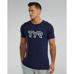 Футболка мужская TYR MEN'S ULTRASOFT LIGHTWEIGHT BIG LOGO-R28173-401