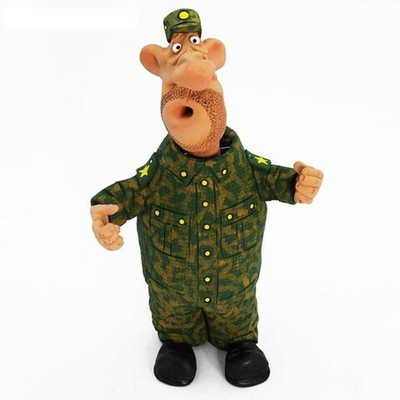 Фигурка-болванчик "Камуфляж" с качающейся головой (Unique by Step)