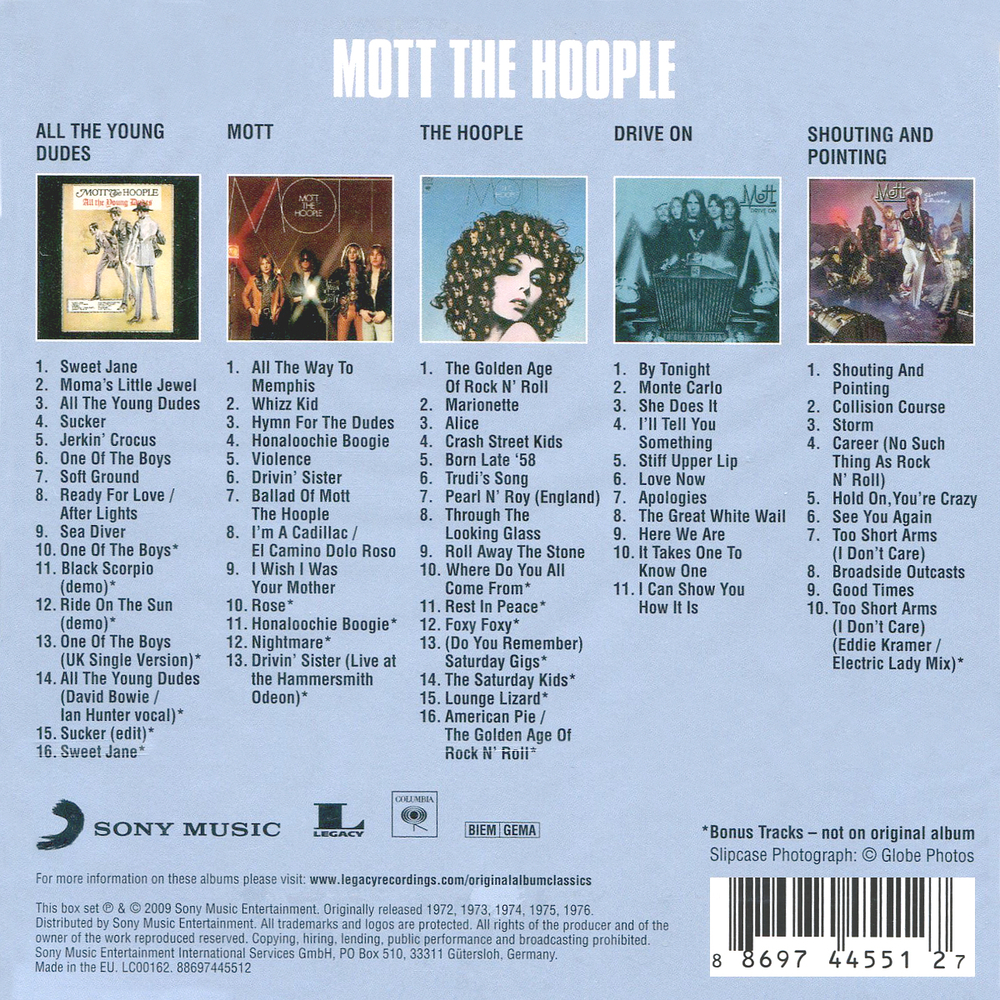 Mott The Hoople / Original Album Classics (5CD)