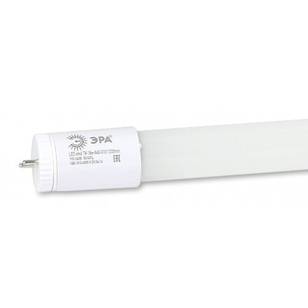 Лампа светодиодная ЭРА STD LED T8-10W-865-G13-600mm G13 поворотный 10Вт трубка стекло холодный дневной свет