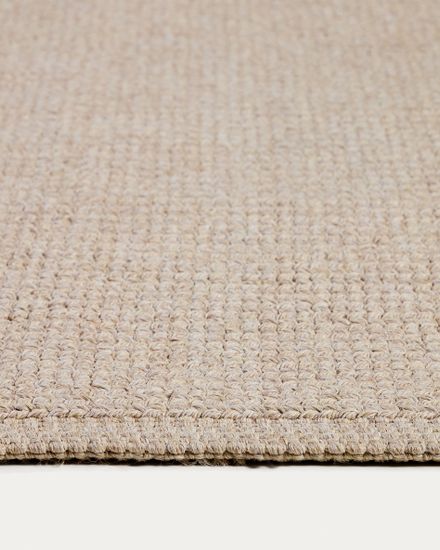 Ковер Turiane из синтетического волокна цвета экрю, 200 x 300 см