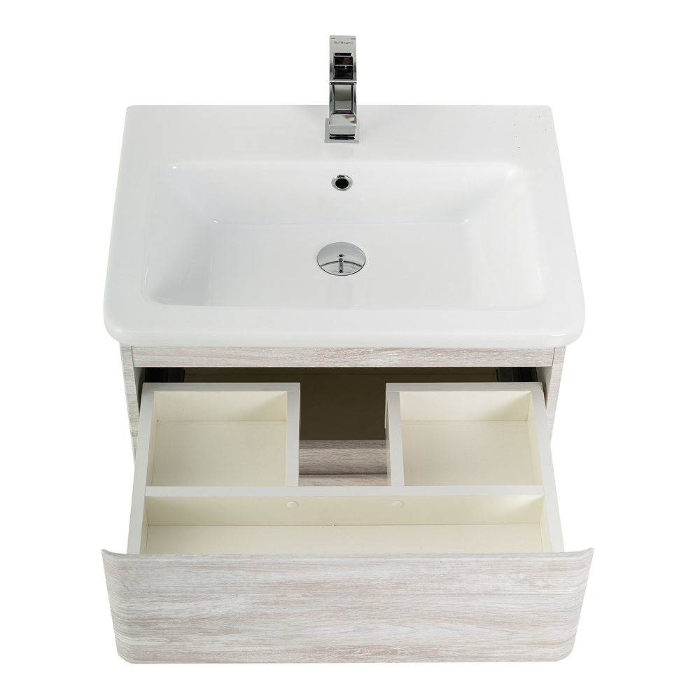 Тумба подвесная с керамической раковиной BelBagno ALBANO-CER-600-2C-SO-RVB